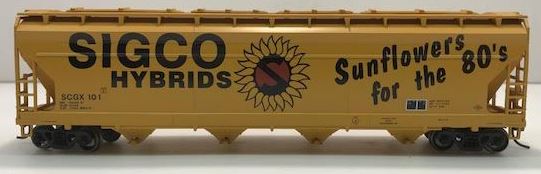 Athearn 72308 HO Sigco Hybrids ACF Centerflow Hopper #101