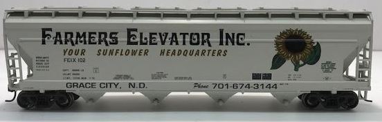 Athearn 72301 HO Farmers Elevator ACF Centerflow Hopper#102