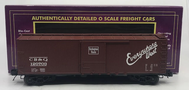 MTH 20-93385 Chicago Burlington & Quincy 40’ USRA Double Sheathed Boxcar #120703