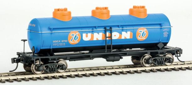 Walthers 910-1124 HO Union76 36' 3-Dome Tank Car UOCX #12703 (Blue, Orange, W)