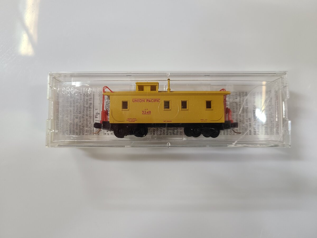 Micro-Trains 05000100 N Union Pacific 34' Wood Sheathed Caboose #3248
