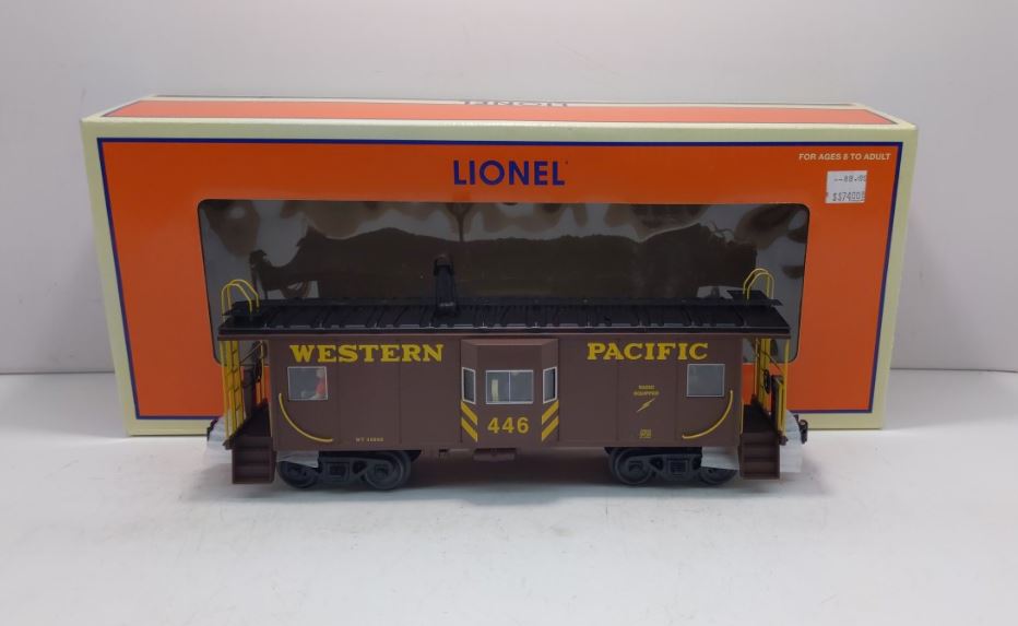 Lionel 6-27612 O Gauge Western Pacific Bay Lighted Window Caboose #446