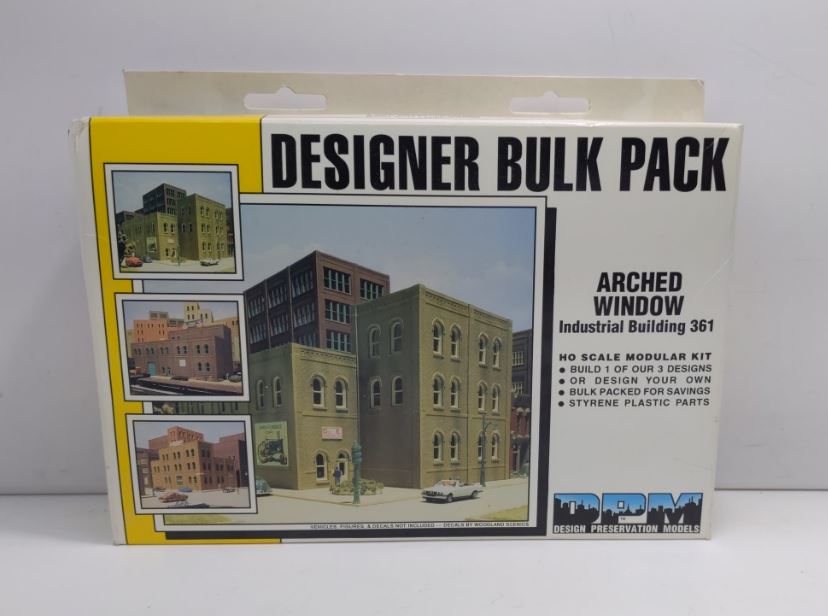 DPM 36100 HO Arched Window Industrial Building Kit