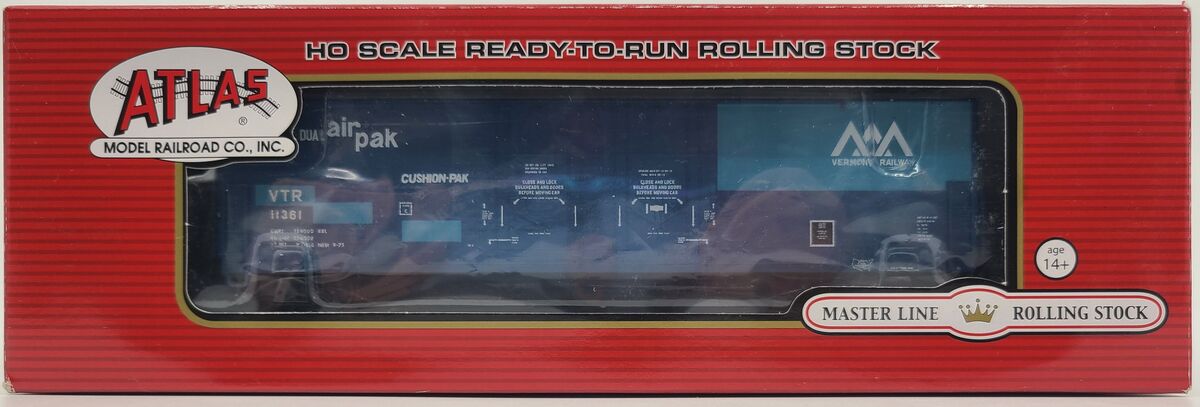 Atlas 20002468 HO Scale Vermont Railroad 53' Double Plug Door Boxcar #11361