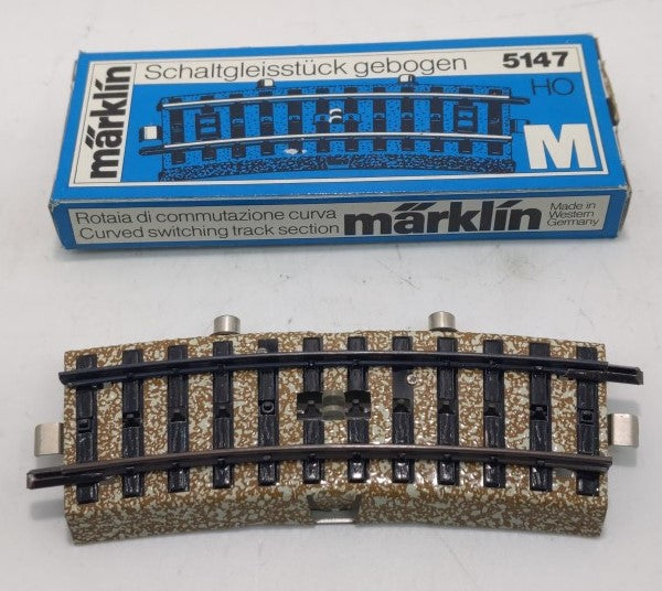 Marklin 5147 HO Scale M Curved Control Track Section