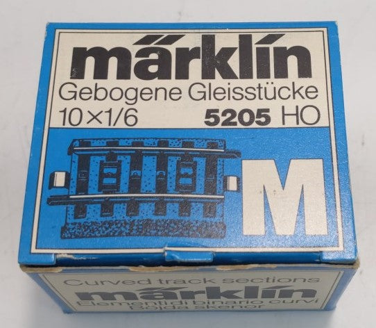 Marklin 5205 Ten Curved Track Sections