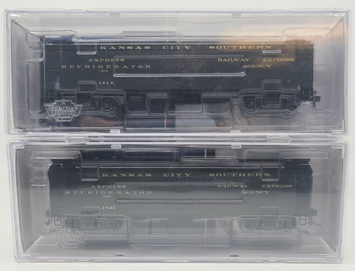 Broadway Limited 1855 HO KCS GACX 53'6" Wood Reefer #1414,1421 (Pack of 2)