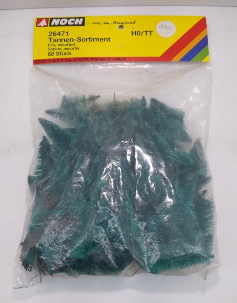 Noch 26471 HO/TT Assortment of Trees [60 Pieces]