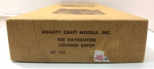 Quality Craft 103 HO Scale The Haydenton Covered Depot Kit