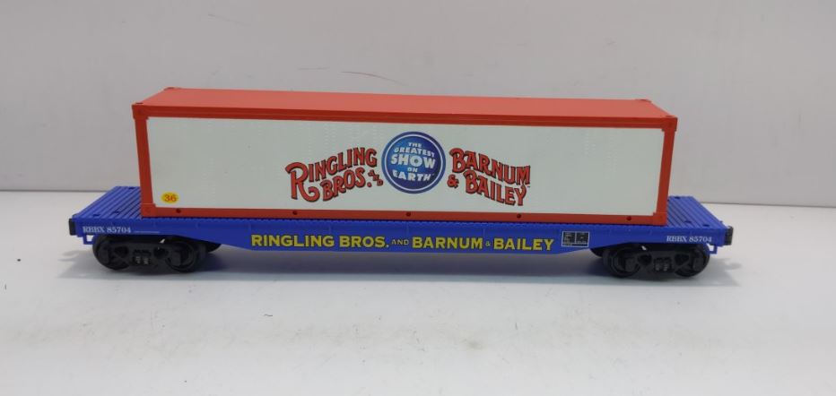 Lionel 6-21470 Ringling Bros Flatcar w/Container
