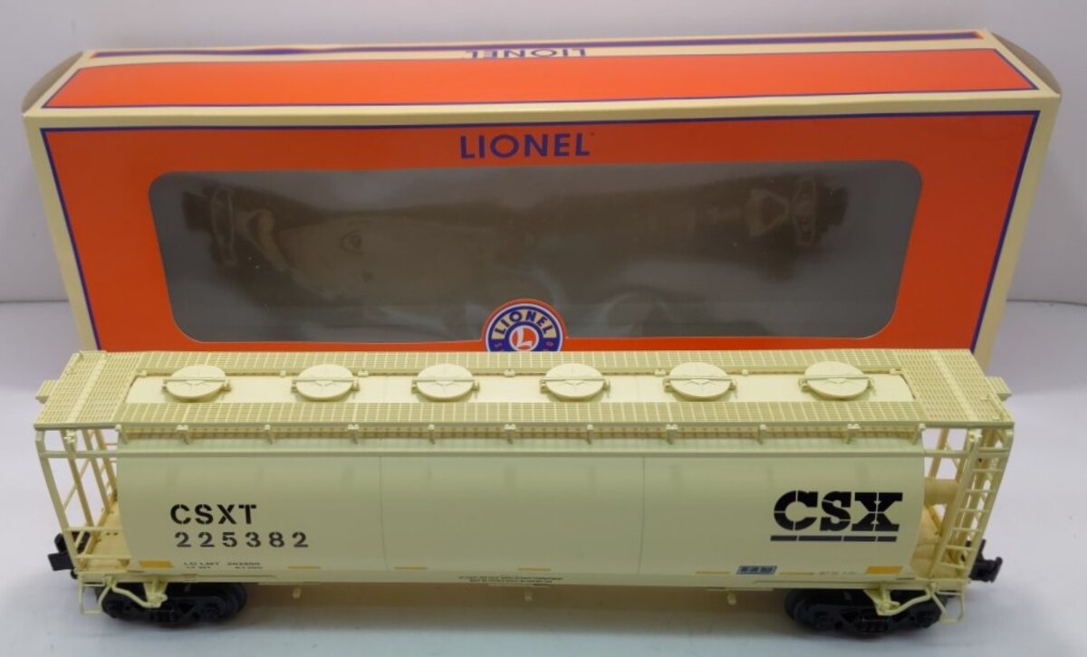 Lionel 6-84923 O CSX Cylindrical Covered Hopper #225382