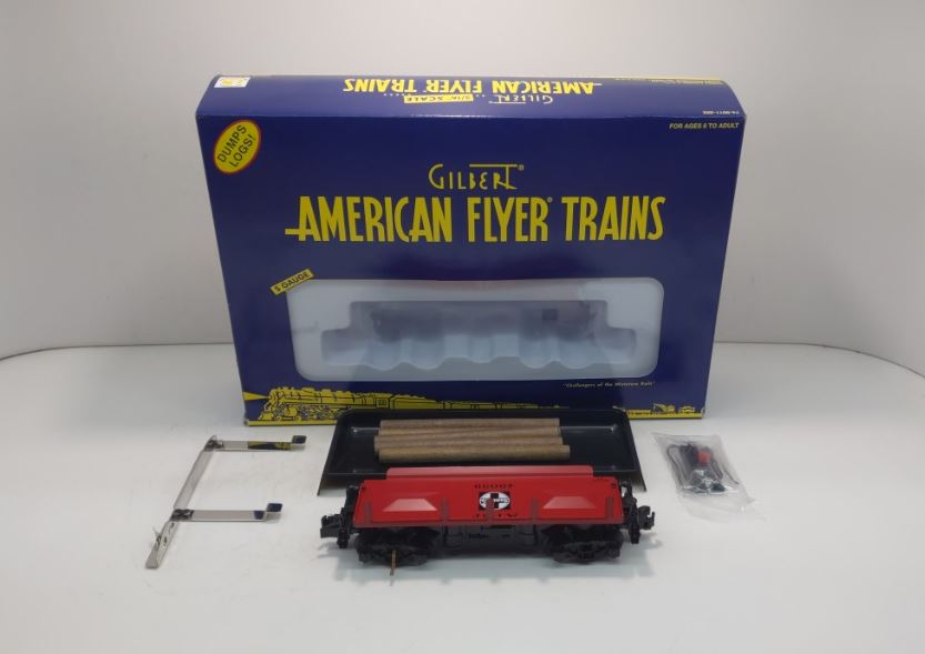 American Flyer 6-49039 S Scale Santa Fe Log Dump Car