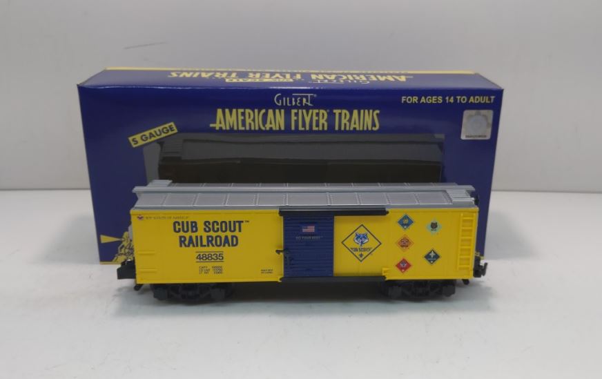 American Flyer 6-48835 S Scale Cub Scout Railroad Boxcar #48835