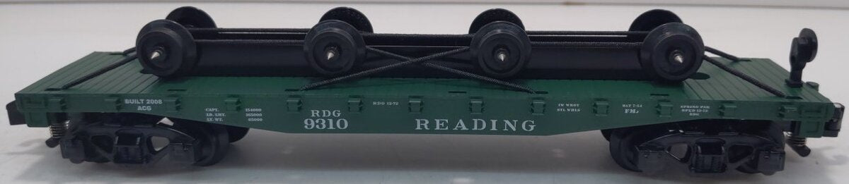 American Flyer 6-48555 S Scale Reading Flatcar with Wheel Load