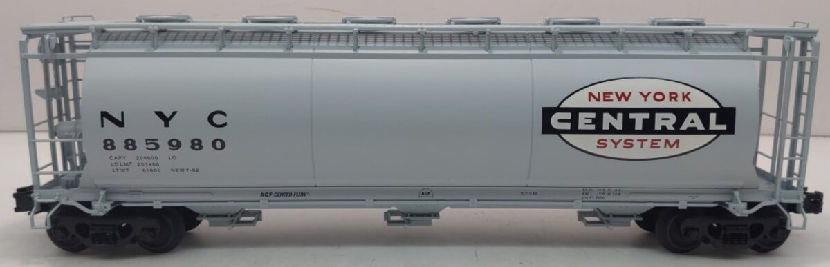 Atlas 6308-2 O Gauge New York Central Cylindrical Hopper Car #885980 (3Rail)