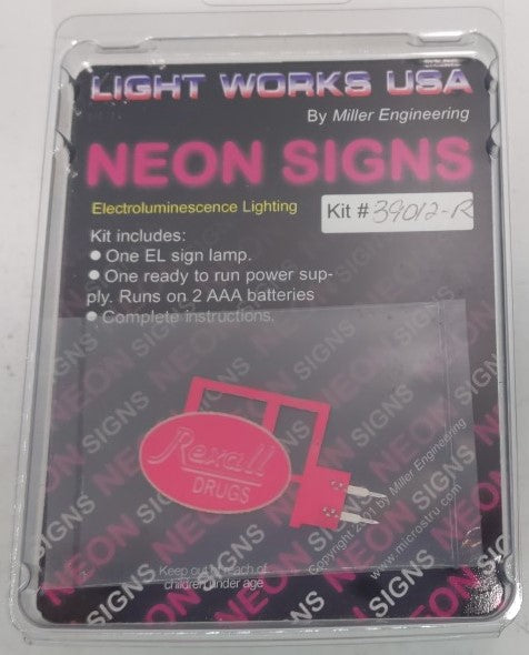 Miller Engineering 39012-R Rexall Drugs Neon Sign (Right)