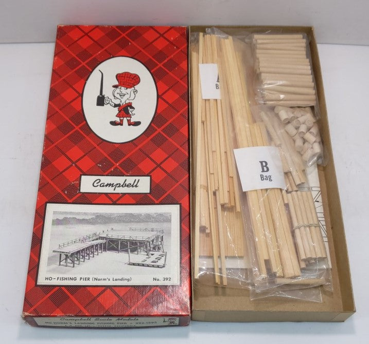 Campbell Scale Models 392-1595 HO Norms Landing Fishing Pier Building Kit