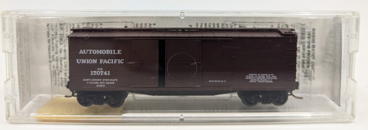 Micro-Trains 04300030 N Union Pacific 40' Double Sheathed Wood Boxcar #170741