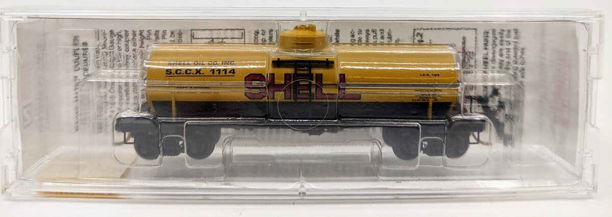 Micro-Trains 65090/2 N Scale Shell Oil Company 39' Single Dome Tank Car #1114