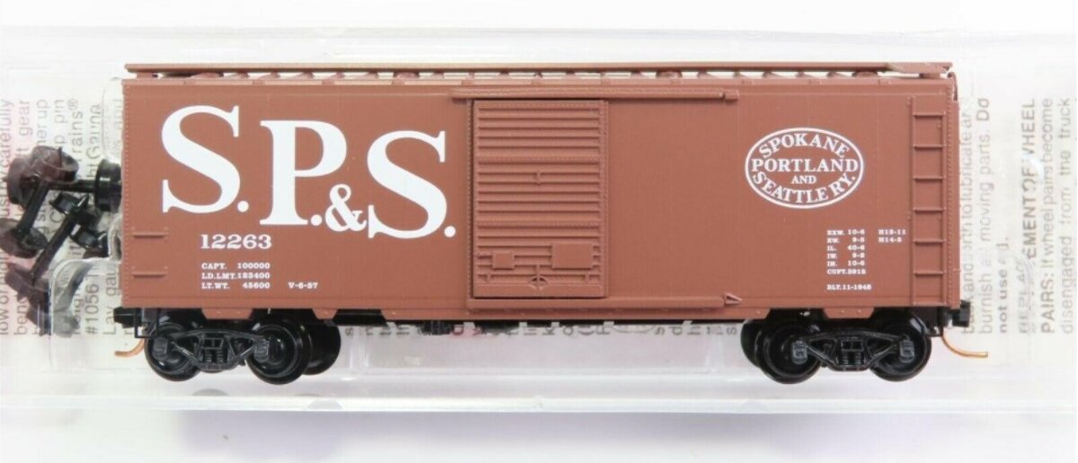 Micro-Trains 02000850 N Spokane Portland & Seattle 40' Standard Boxcar #12263