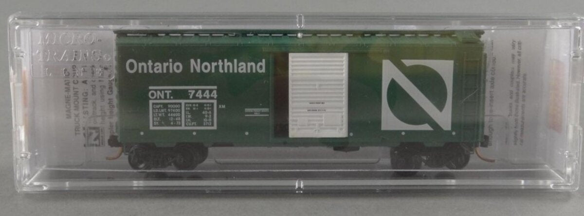 Micro-Trains 02000836 N Ontario Northern 40' Standard Single Door Boxcar #7444