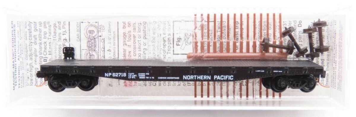 Micro-Trains 04500250 N Northern Pacific 50' Fishbelly Side Flatcar #62718