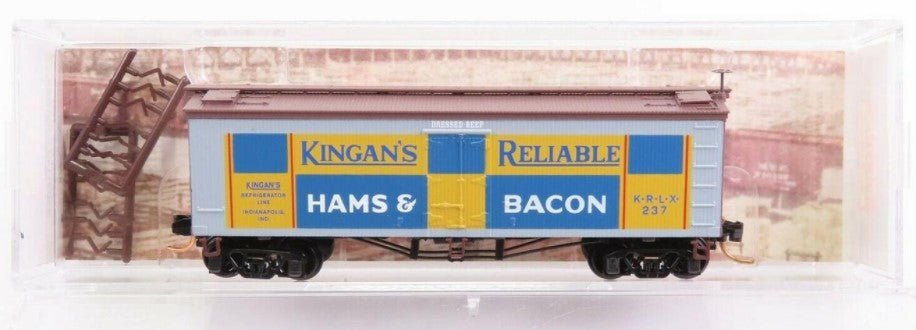 Micro-Trains 05800130 N Kingan's Reliable Ham and Bacon 36' Wood Reefer #237