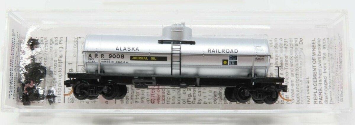 Micro-Trains 06500270 N Alaska Railroad 39' Single Dome Tank Car #9008