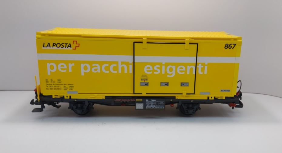 LGB 47893 G Rhaetian Railway RhB Container Flatcar with Container