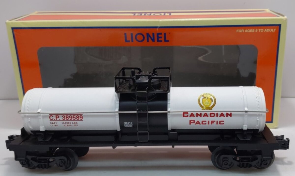 Lionel 6-36110 O Gauge Canadian Pacific Tank Car