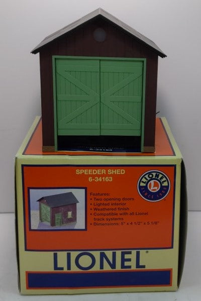 Lionel 6-34163 O Operating Speeder Shed