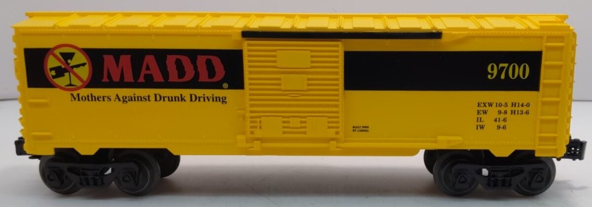 Lionel 6-26239 O Gauge M.A.D.D. Boxcar #9700