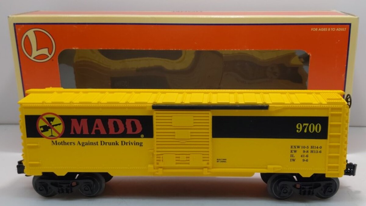 Lionel 6-26239 O Gauge M.A.D.D. Boxcar #9700