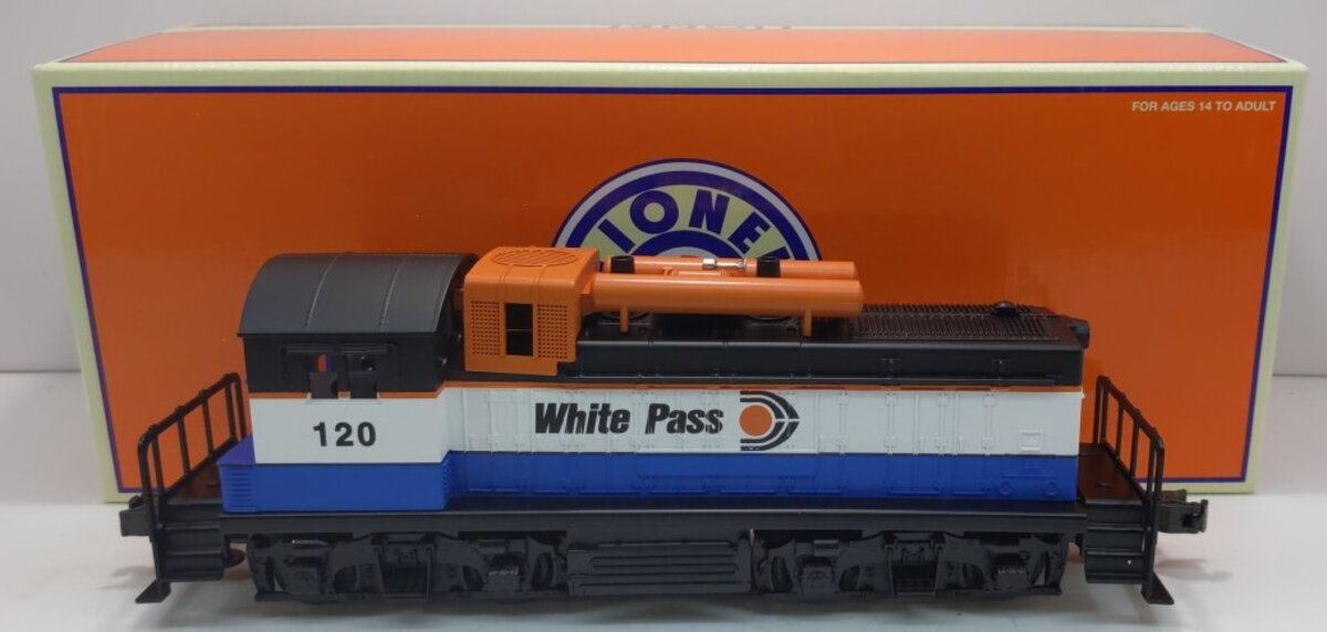 Lionel 6-28594 O Gauge White Pass & Yukon NW-2 Diesel Switcher #120