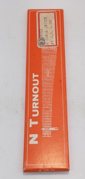 Shinohara Track 9502 N Scale #6 Right Hand Turnout