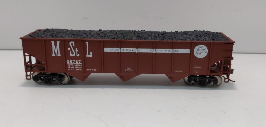 Atlas 929 Minneapolis & St. Louis 70-Ton 3-Bay Coal Hopper #66767