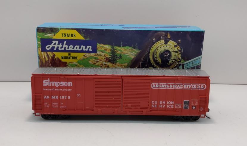 Athearn 5072 HO Arcate & Mad River 50' Railbox Double Door Boxcar # 1070 Kit
