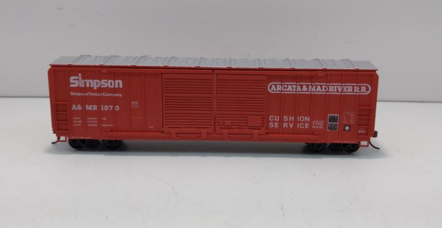 Athearn 5072 HO Arcate & Mad River 50' Railbox Double Door Boxcar # 1070 Kit