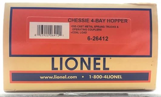 Lionel 6-26412 Chessie System 4-Bay Hopper Car