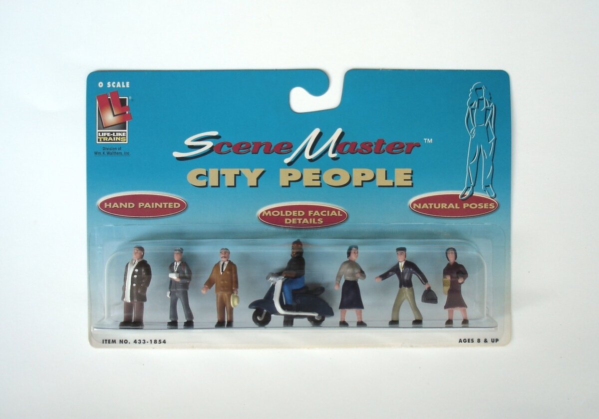 Life Like 433-1854 O Scale SceneMaster City People Figures (Set of 7)