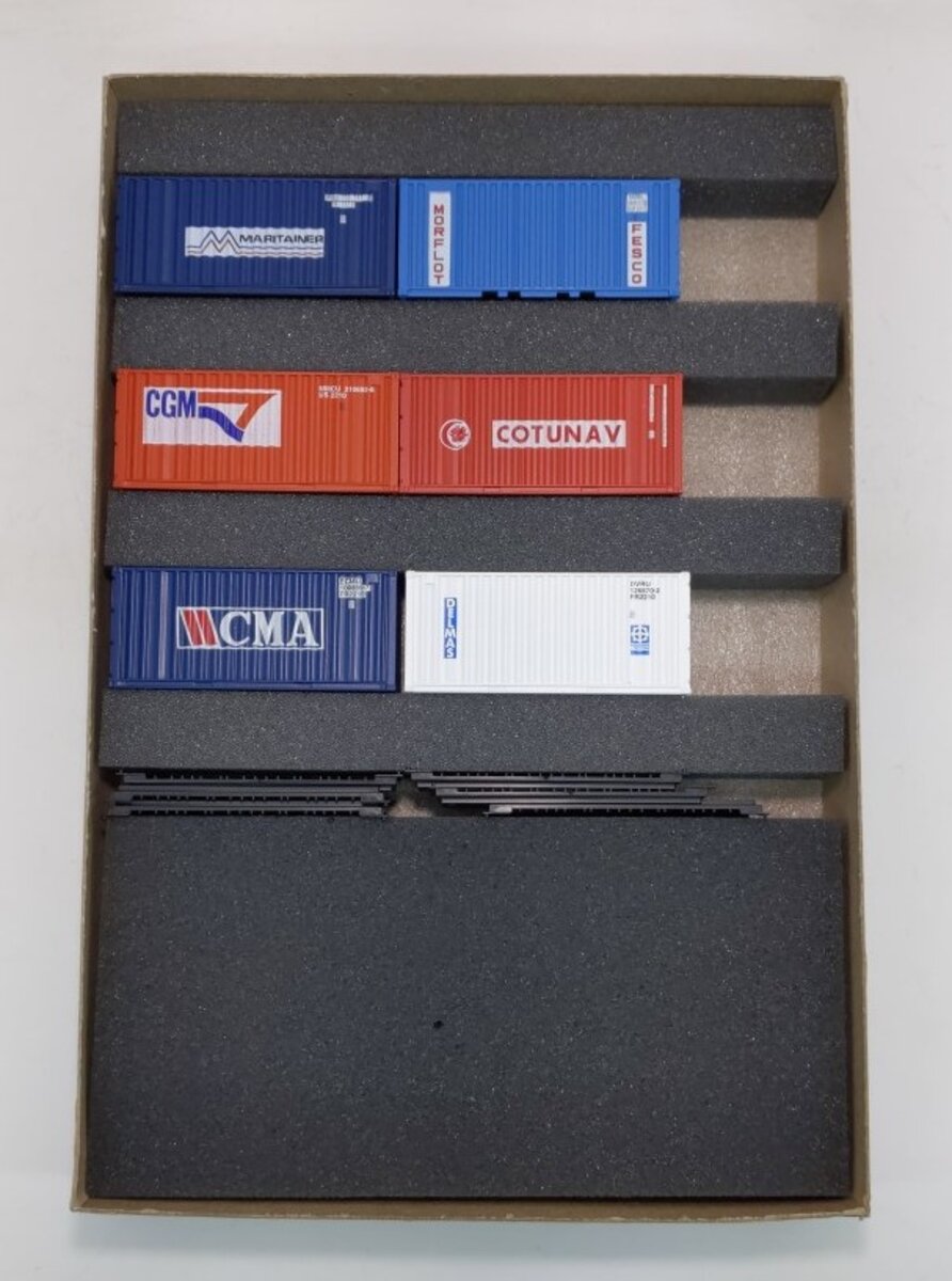Athearn 2321 HO Container of the World II 20' Containers (Box of 6)