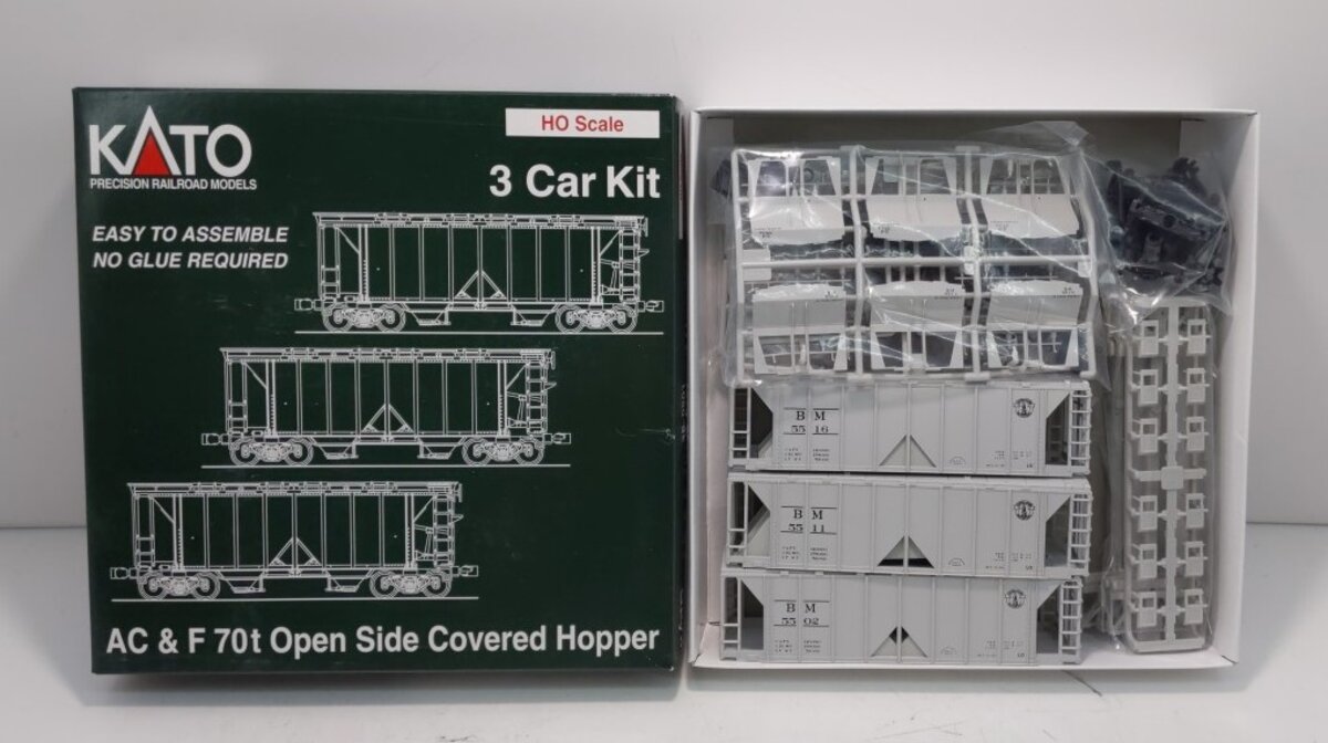 Kato 38-0201 Boston & Maine ACF Hopper Car Set (3)