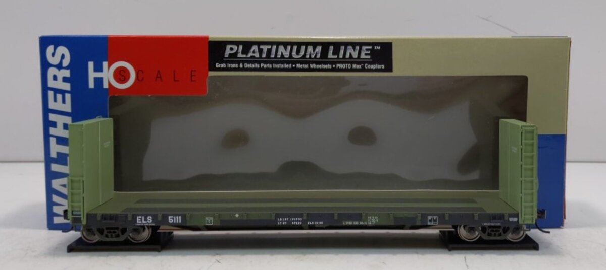 Walthers 932-40069 HO ELS Canadian 50' Bulkhead Flat Car #5111