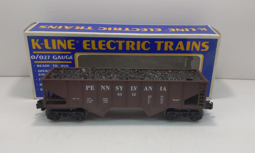 K-Line K5312 O Gauge Pennsylvania 2-Bay Hopper Car