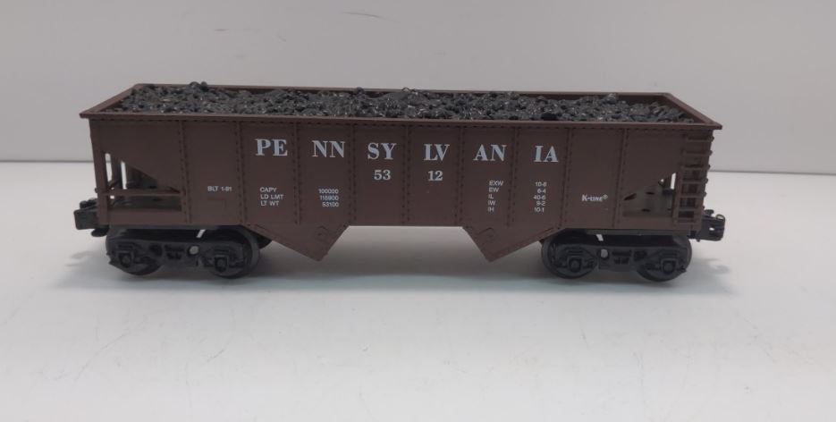 K-Line K5312 O Gauge Pennsylvania 2-Bay Hopper Car