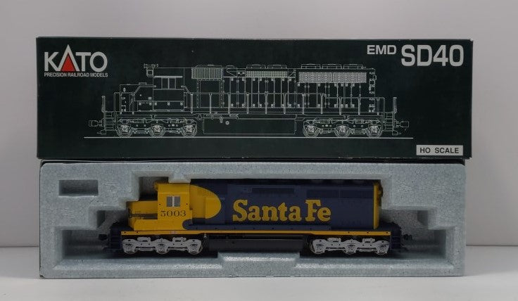 Kato 37-6327 HO Scale Santa Fe SD40 Diesel Locomotive #5003