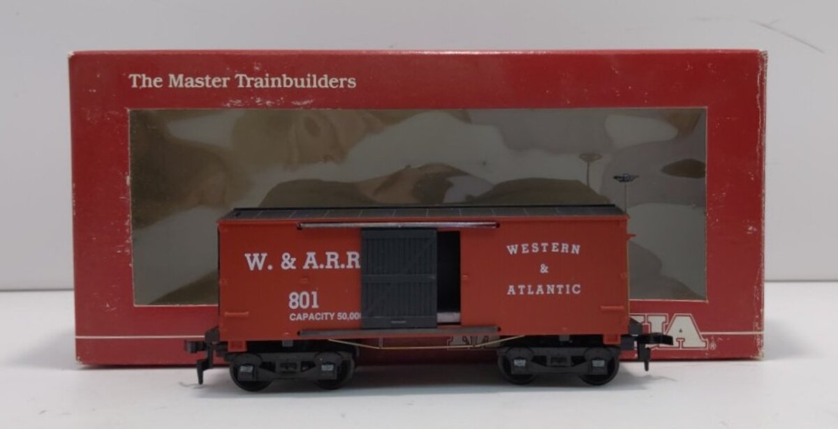 Mantua 721044 HO Scale Western & Atlantic Wooden Box Car