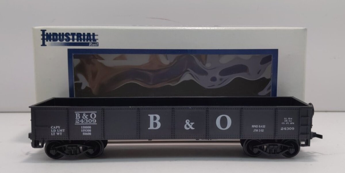 Industrial Rail 8547 HO B&O Gondola Freight Car #24309