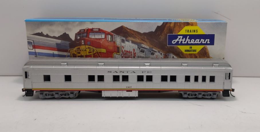 Athearn 2460 HO Scale Santa Fe ATSF Silver STD Pullman Car # 1367 Kit
