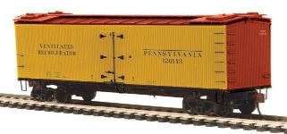 MTH 80-94002 HO Pennsylvania Woodside Reefer Car #120143